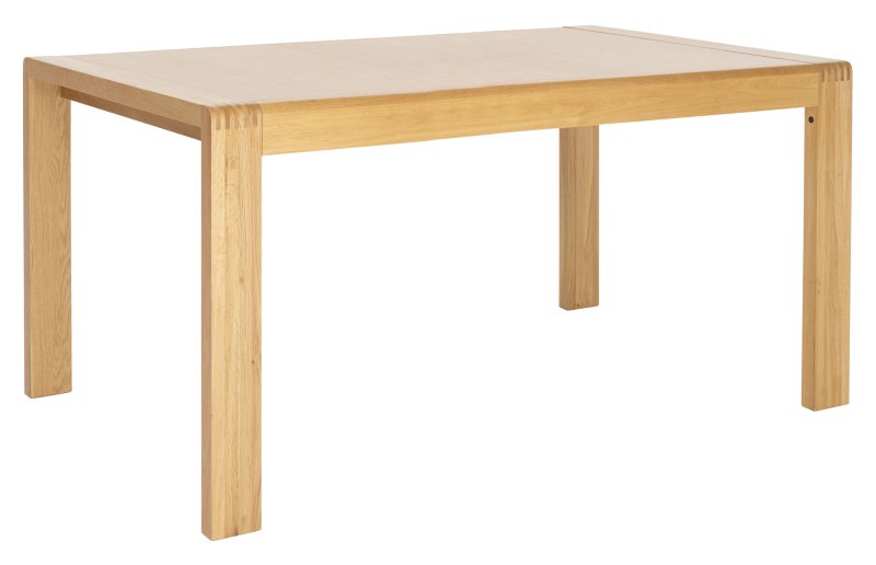 Bosco 1380 medium extending dining table CutoutAngle Oak CM