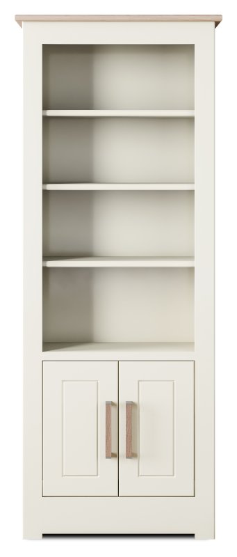 WIDE HALF PANELLED BOOKCASE XTRA TALL