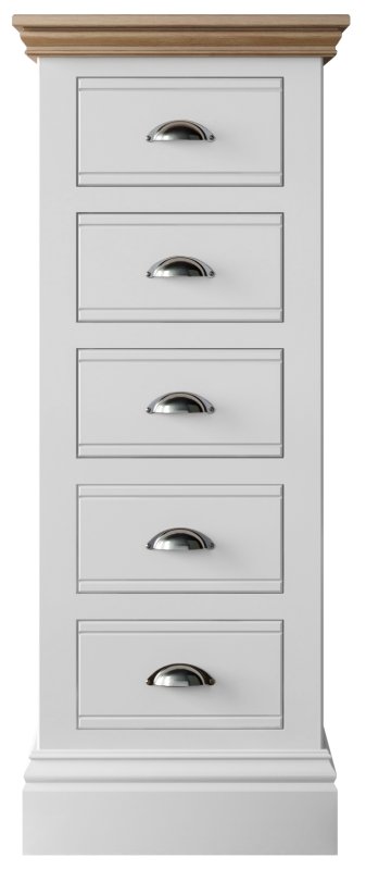 NEBC85   5 Drawer Narrow Chest