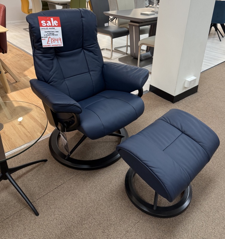 Stressless Mayfair   Paloma Oxford Blue