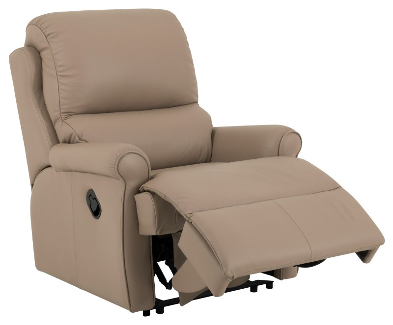 Manual Recliner Armchair Leather