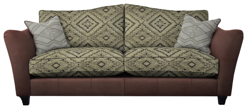 Harriet Grand Sofa in Hyams Moss and Revolution Chocolarte