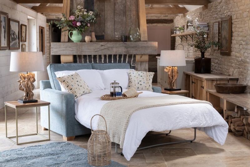 Alstons Olly sofa bed open in4752