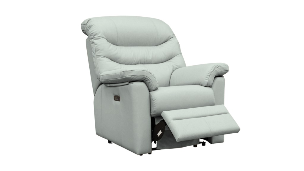 power chair with headrest and lumbar