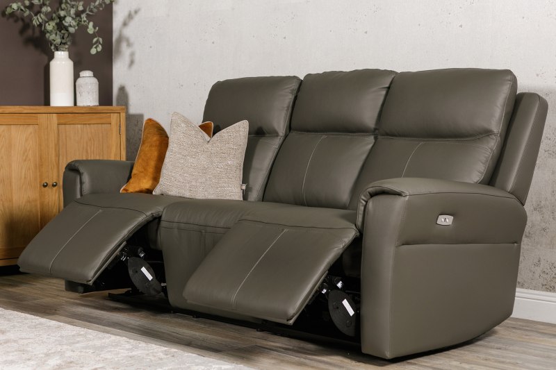 Vida Living Russo 3 Seater Electric Recliner - Ash - Carters Furniture ...