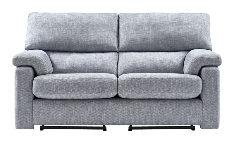 Hemingway 2 Seater Blue Recliner Compressed