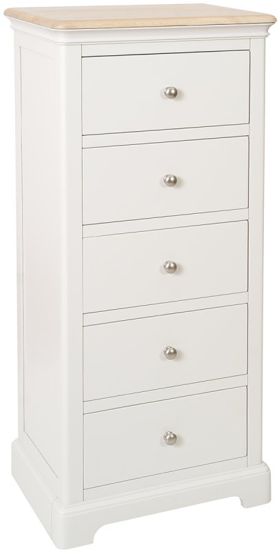 LYD002 5 Drawer Wellington Painted Grey Mist 1