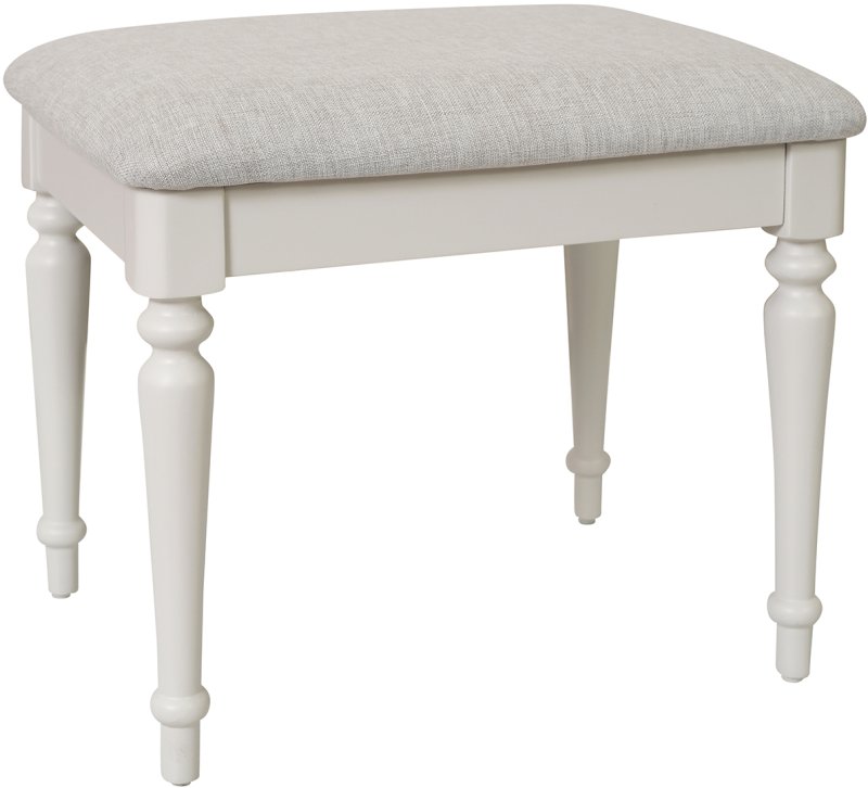 LYD024 Dressing Table Stool  KD  Painted Mist Grey