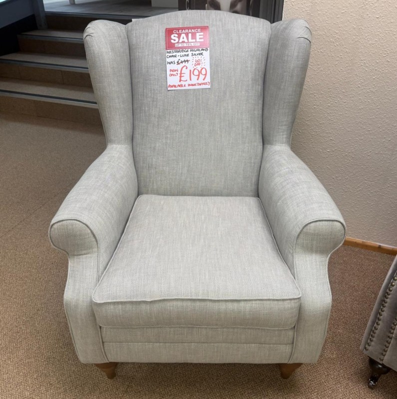 Westbridge Highland Chair Luxe Silver