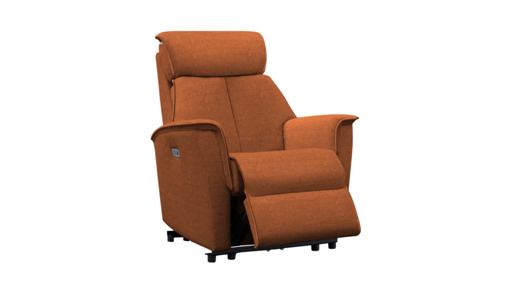 G Plan Kelson Fabric Electric Recliner Chair Waldorf Brick