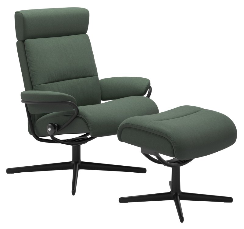 adjustable headrest cross calido emerald green with black