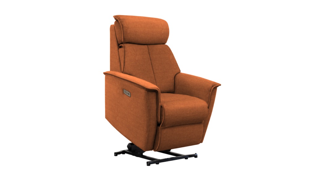 G Plan Kelson Fabric Dual Elevate Chair Waldorf Brick