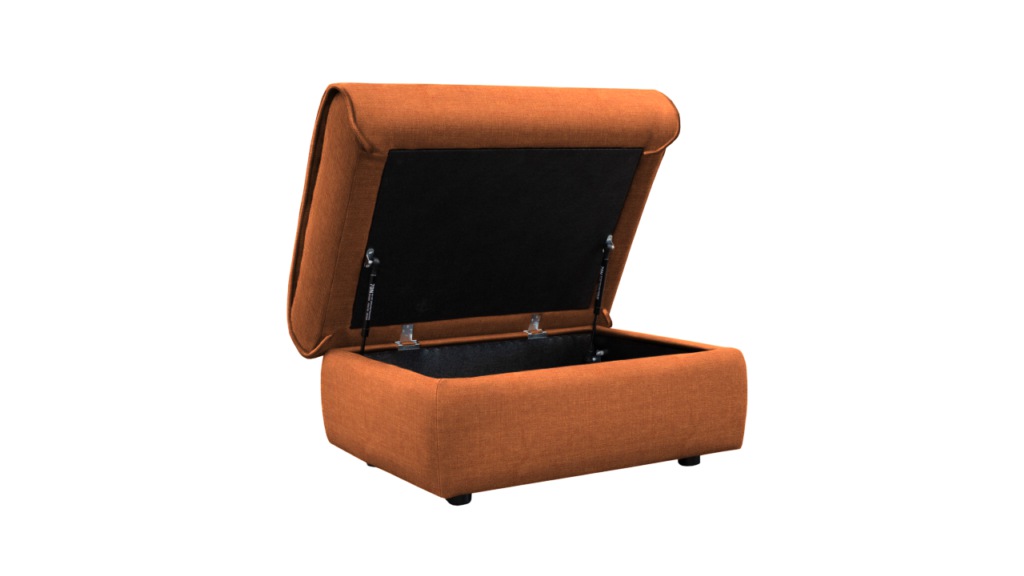 G Plan Kelson Storage Stool Waldorf Brick