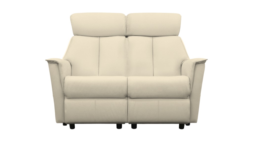 G Plan Kelson Leather 2 Seater Sofa Cambridge Stone