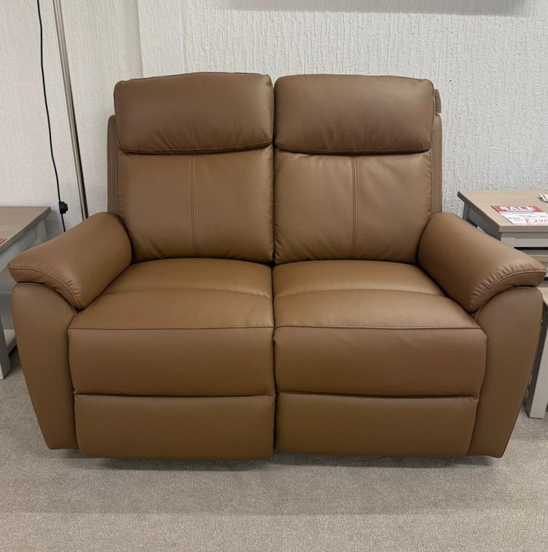 Aspire Kingstone 2 Seater Power Sofa Recliner in Tan