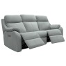 Kingsbury 3str Curved Power Recliner Sofa  L842 Cambridge Grey
