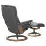 Stressless Mayfair Signature Base   Batick Wild Dove with Oak and Chrome 4