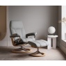 Stressless Consul Signature Base in Batick Wild Dove with Oak
