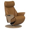 Power disc base   velaro dark caramel with oak