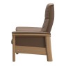 Buckingham  L  Chair high back   velaro dark caramel with oak 3