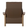 Buckingham  L  Chair high back   velaro dark caramel with oak 4