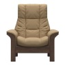 Windsor  M  high back chair   paloma sand with walnut