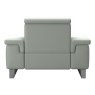 A2 Power chair   paloma breezy blue with steel bow   polished leg 4