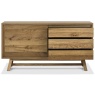 CamdenRusticOak WideSideboard Front DrawOpen 