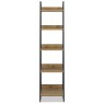 Indus Rustic Oak Narrow Open Display Unit   front on
