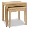Bentley Designs Bergen Oak Nest of Tables  front angle shot