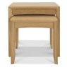 Bentley Designs Bergen Oak Nest of Tables  front on