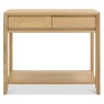 Bentley Designs Bergen Oak Console Table with Drawer  front on