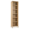Bentley Designs Bergen Oak Narrow Bookcase  front angle