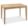 Bentley Designs Bergen Oak 2 4 Seater Dining Set   4 Upholstered Chairs in Black Gold Fabric  table extended