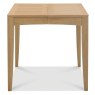 Bentley Designs Bergen Oak 2 4 Seater Dining Set   4 Upholstered Chairs in Black Gold Fabric  table front