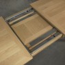 Bentley Designs Bergen Oak 4 6 Extension Table  extended front angle