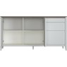 8102 15 BERGEN GREY WASHED OAK   SOFT GREY WIDE SIDEBOARD