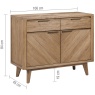 Willis   Gambier Sorrento 2 Door Sideboard 4