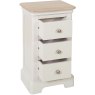 LYD009 Compact 3 Drawer Bedside Painted Grey Mist 2