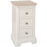 LYD009 Compact 3 Drawer Bedside Painted Grey Mist 1