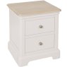 LYD010 2 Drawer Bedside Painted Grey Mist 1