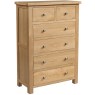 DOR005 2 4 drawer chest bedroom storage natural oak lacquered