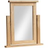 DOR023 dressing table vanity mirror natural oak lacquered