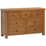 DOR006R 3 4 drawer combinationchest table bedroom storage dark rustic oak
