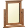 DOR023R dressing table mirror bedroom mornings make up vanity storage dark rustic oak
