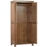 DOR031R all full hanging double 2 door wardrobe essential storage bedroom dark rustic oak open