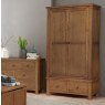 dorset rustic bedroom set dark oak 1500 Wardrobe