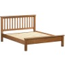 DOR045R double 4ft6 bed frame low foot end sleep comfort bedroom dark rustic oak