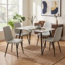 1787637506Argenta Dining Set 120cm 4 Seater Light Grey and Black Sintered Stone Top 4 Chair