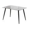 1787637842Argenta Dining Set 120cm 4 Seater Grey and Black Sintered Stone Top 4 Chair 2